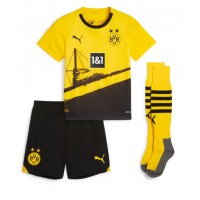 Borussia Dortmund Karim Adeyemi #27 Replica Home Minikit 2023-24 Short Sleeve (+ pants)